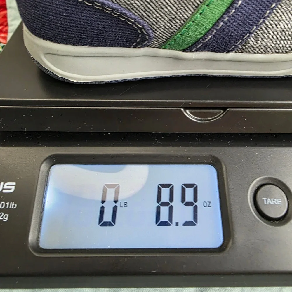 Surprize by Stride Rite Tanner Boys Blue Green Hook Loop Sneakers SZ208 Size 8